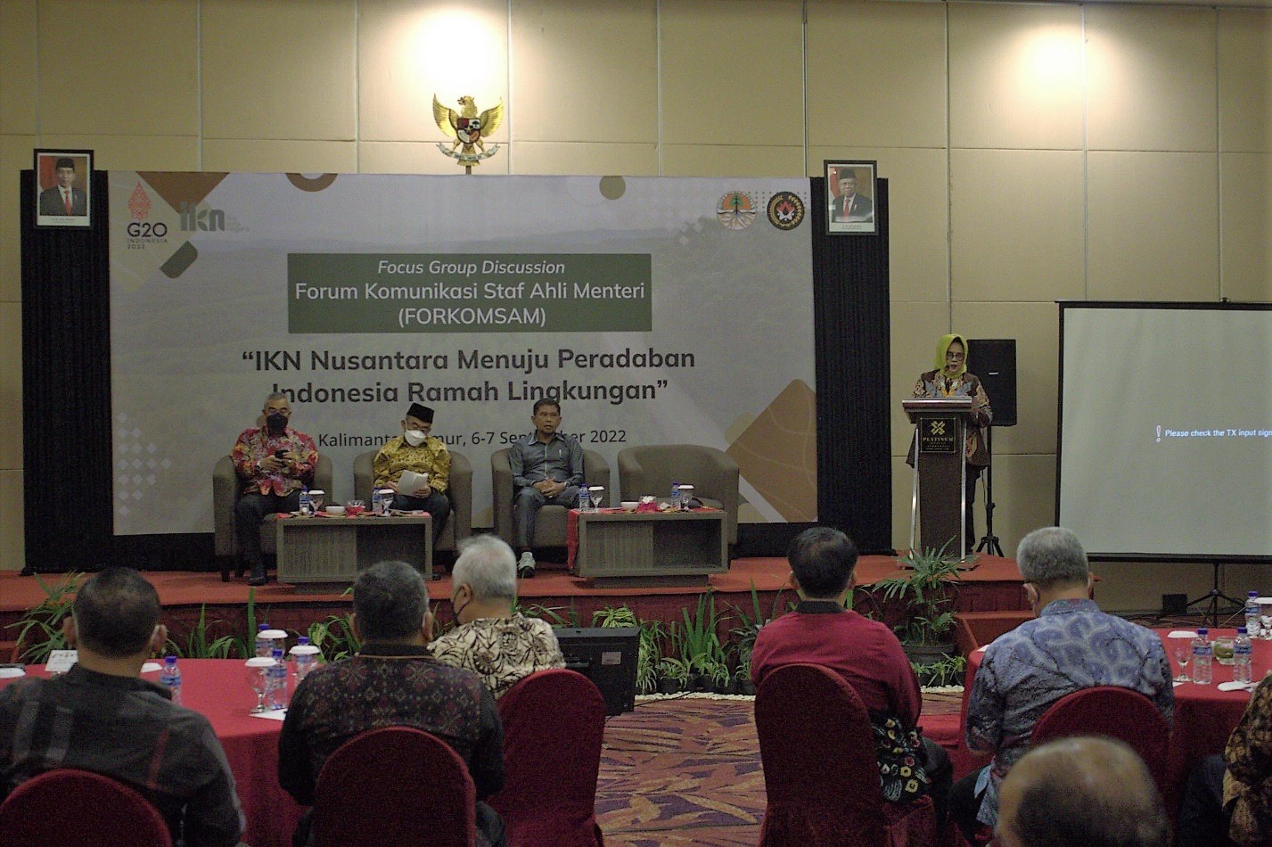 Read more about the article FGD Forum Komunikasi Staff Ahli Menteri (Forkomsam) : IKN Nusantara menuju Peradaban Indonesia Ramah Lingkungan
